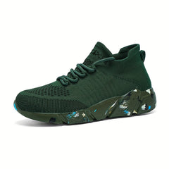 Men's Lace-up Sneakers Lightweight Breathable Athletic Shoes