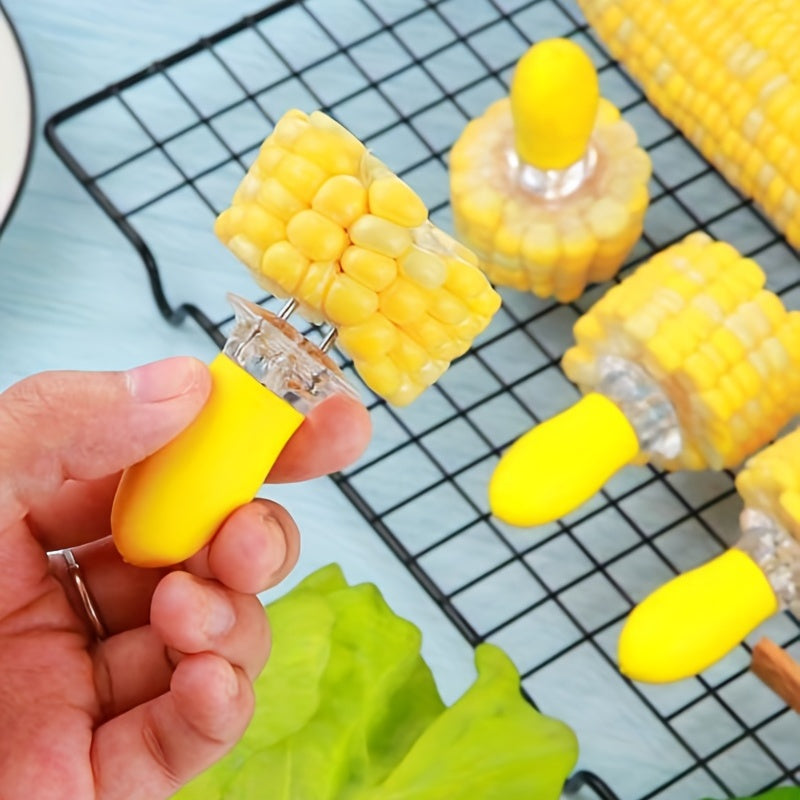 2pcs Stainless Steel Corn Needle BBQ Forks