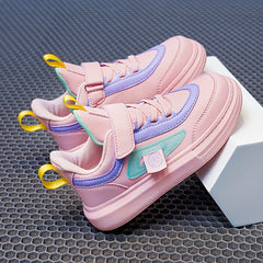 Boys Casual Low Top Sneakers Lightweight Breathable Anti Slip Walking Shoes
