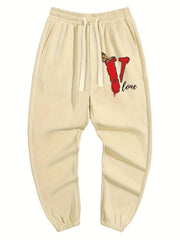 Butterfly V Print Men s Drawstring Sweatpants Pocket Casual Comfy Jogger Pants