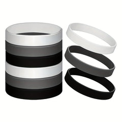 9-pc Durable Silicone Bracelet for Sports Fans - Stylish, Comfortable Wristband