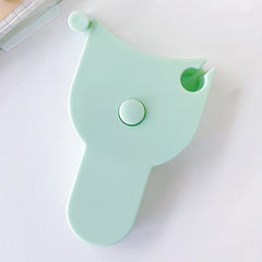 Green Mini Leather Tape Measurement Clothes Waist Chest Small Ruler