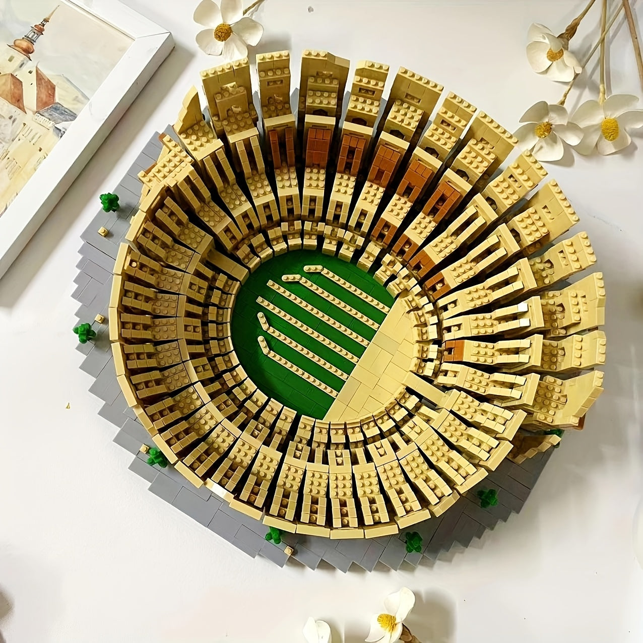 1549pcs Roman Colosseum Building Block Model Improve Hand-Eye Coordination Focus