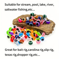 Mixed Colors Fishing Eyeball Beads Carolina Taxes Dropp