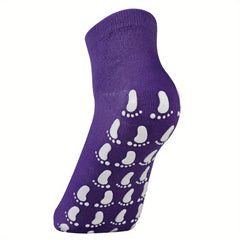 Non Slip Sweat Absorption Yoga Socks Silicone Padded Bottom Quick Dry