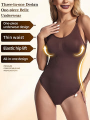 Crew Neck Bodysuit Shaper Tummy Control Butt Lifting Slip Body Shaper