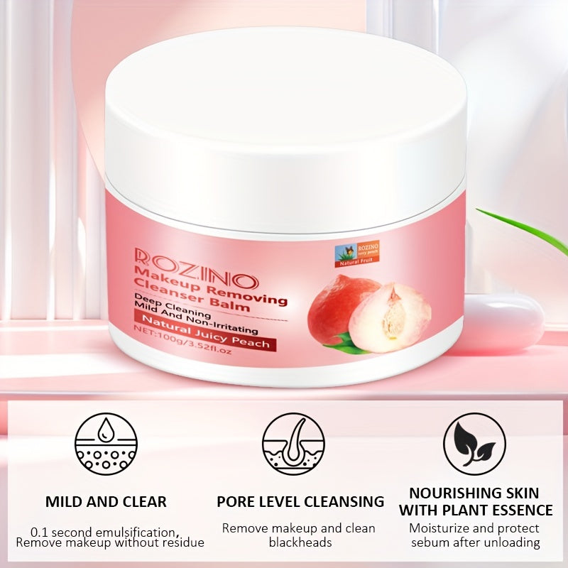 Peach Makeup Remover Cream with Natural Extract