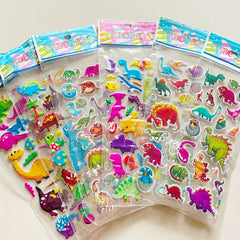 8pcs Cartoon Dinosaur Series Stickers, Waterproof, Boys Toy Gift