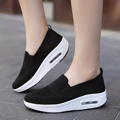 Women's Casual Air Cushion Shoes Thick Bottom Lazy Shoes
