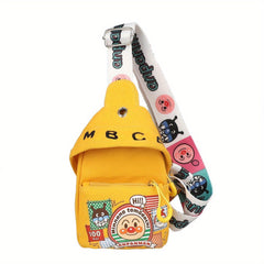 Anime Crossbody Bag Cartoon Pattern Chest Purse Girls Decorative Accessories