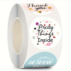 500pcs 38MM Thank You Sealing Stickers Self-Adhesive Labels