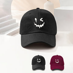 Melting Face Baseball Cap Casual Adjustable Sports Hat Womens Mens Unisex