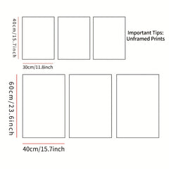 3pcs Modern Minimalist Matisse Art Print Abstract Geometric Canvas Painting