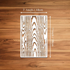 8pcs Abstract Texture Stencils For Painting Wood Grain Crackle Marble Bricks