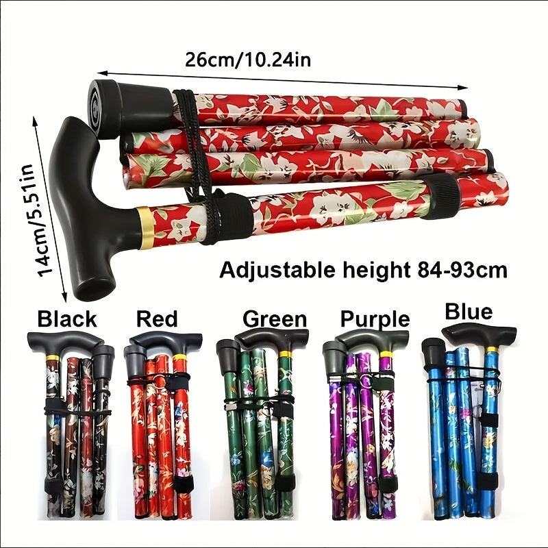 Foldable Lightweight Trekking Pole Hiking Pole With Rubber Tip