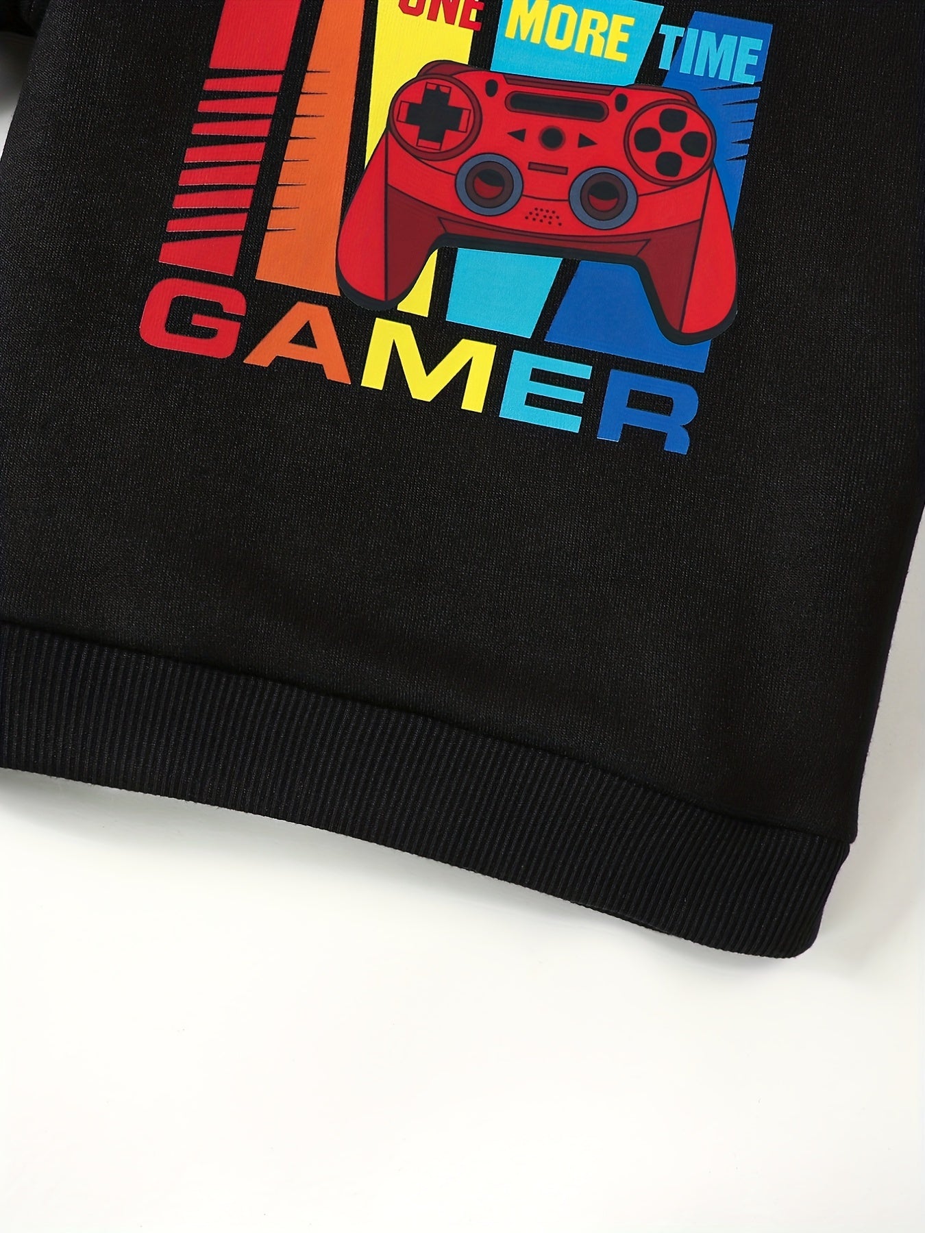Kid's Colorful Gamepad Pattern Thermal Sweatshirt