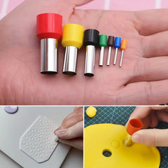 40pcs Soft Clay Earring Cutting Tool Set - Stainless Steel Indentation and Round
