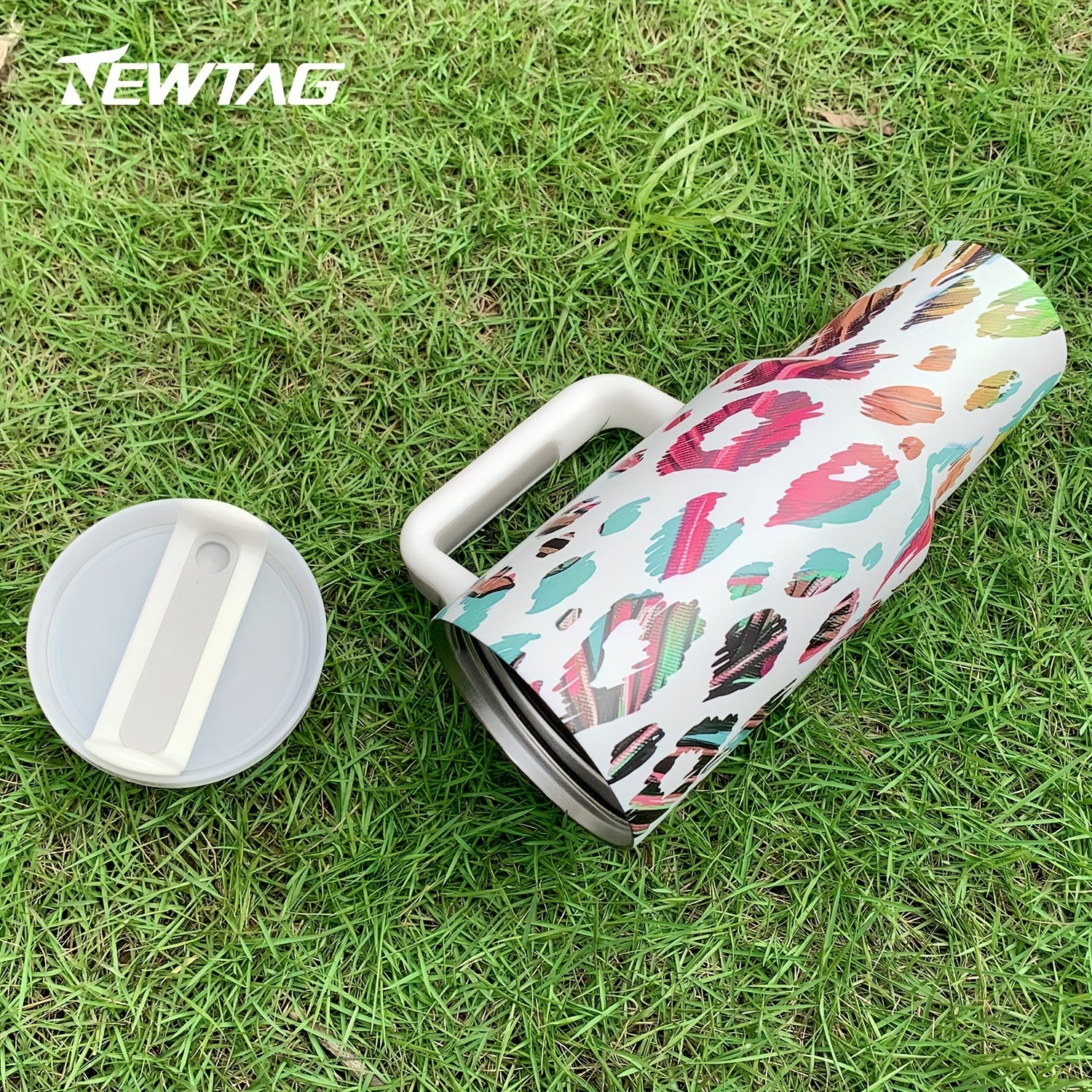 40oz Camo Starry Insulated Tumbler w/ Straw - Leakproof for Camping