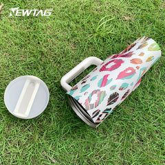 40oz Camo Starry Insulated Tumbler w/ Straw - Leakproof for Camping