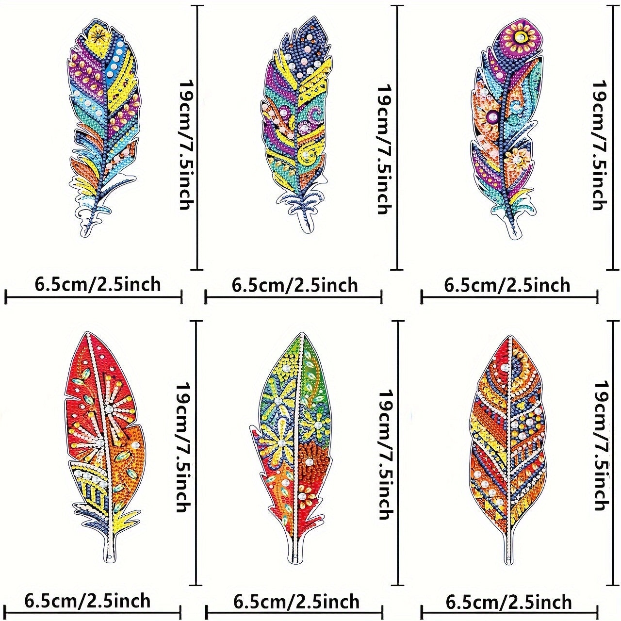 DIY Diamond Art Bookmarks Set with Tassels