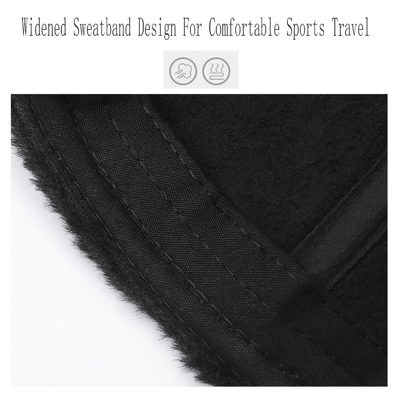 Winter Warm Hat PU Leather Windproof Hat Thickened Velvet Baseball Cap