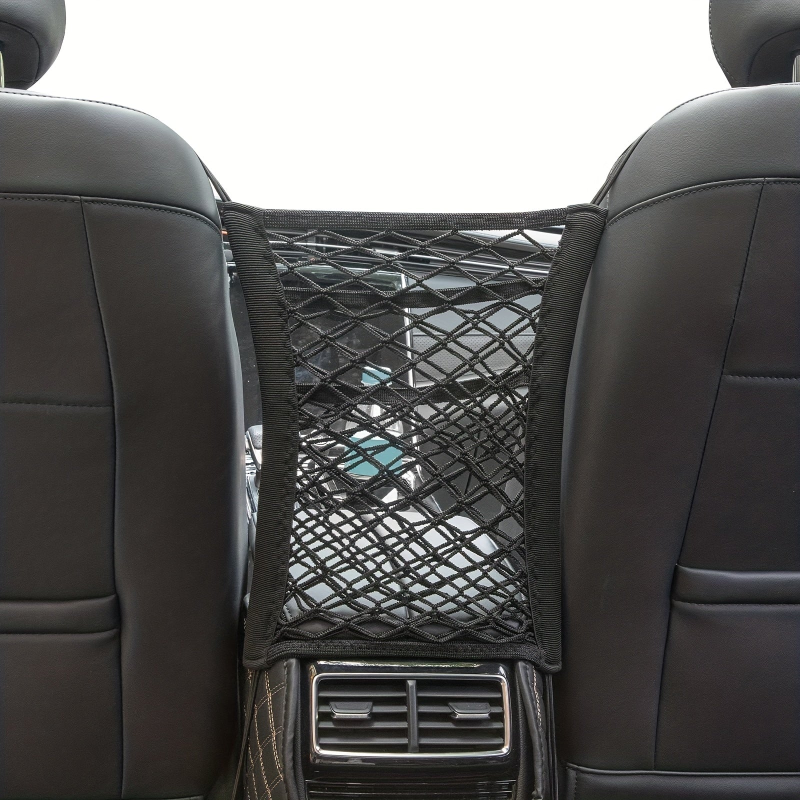 Car Net Front Seat Mesh Organizer 3 Layer Car Barrier Convenient Storage