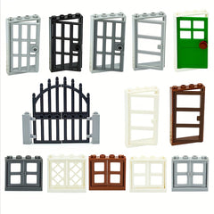 Building Blocks Window and Door Set for Castle Gate City House