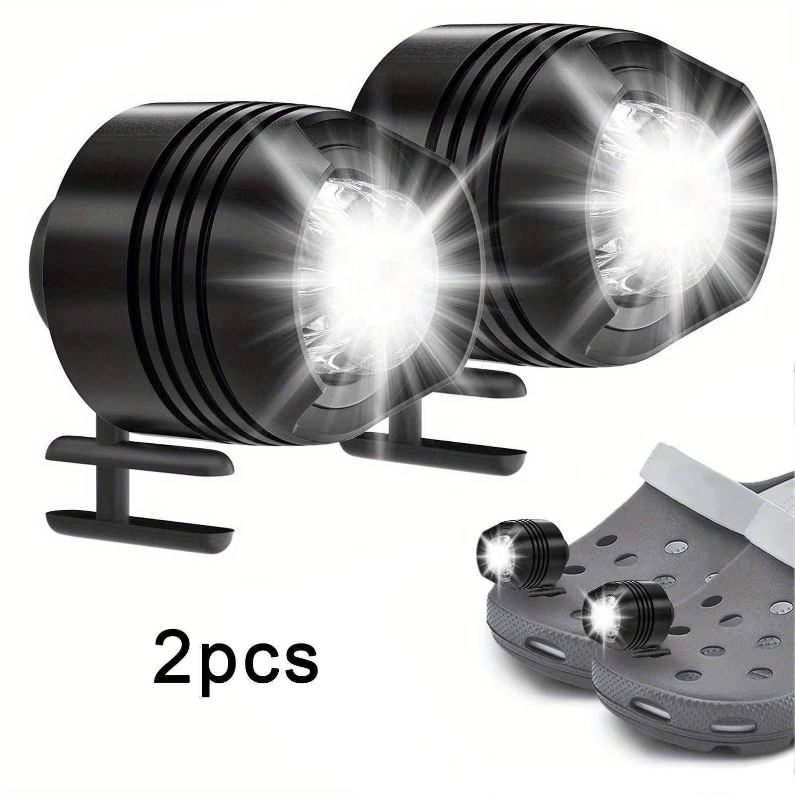 2pcs Shoe Lights for Night Walking Camping Hiking