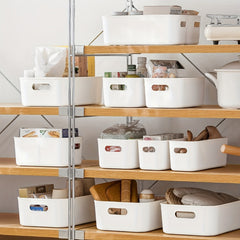 Cosmetic Storage Box Desktop Snack Storage Basket Plastic Skincare Container