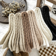 6 Pairs Argyle Pattern Socks Women's Mid Tube Stockings