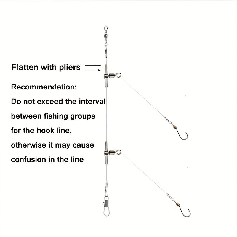 25pcs 3-Way Swivels for Fishing - Strong & Durable T Shape