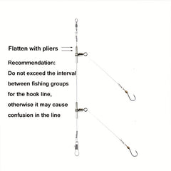 25pcs 3-Way Swivels for Fishing - Strong & Durable T Shape