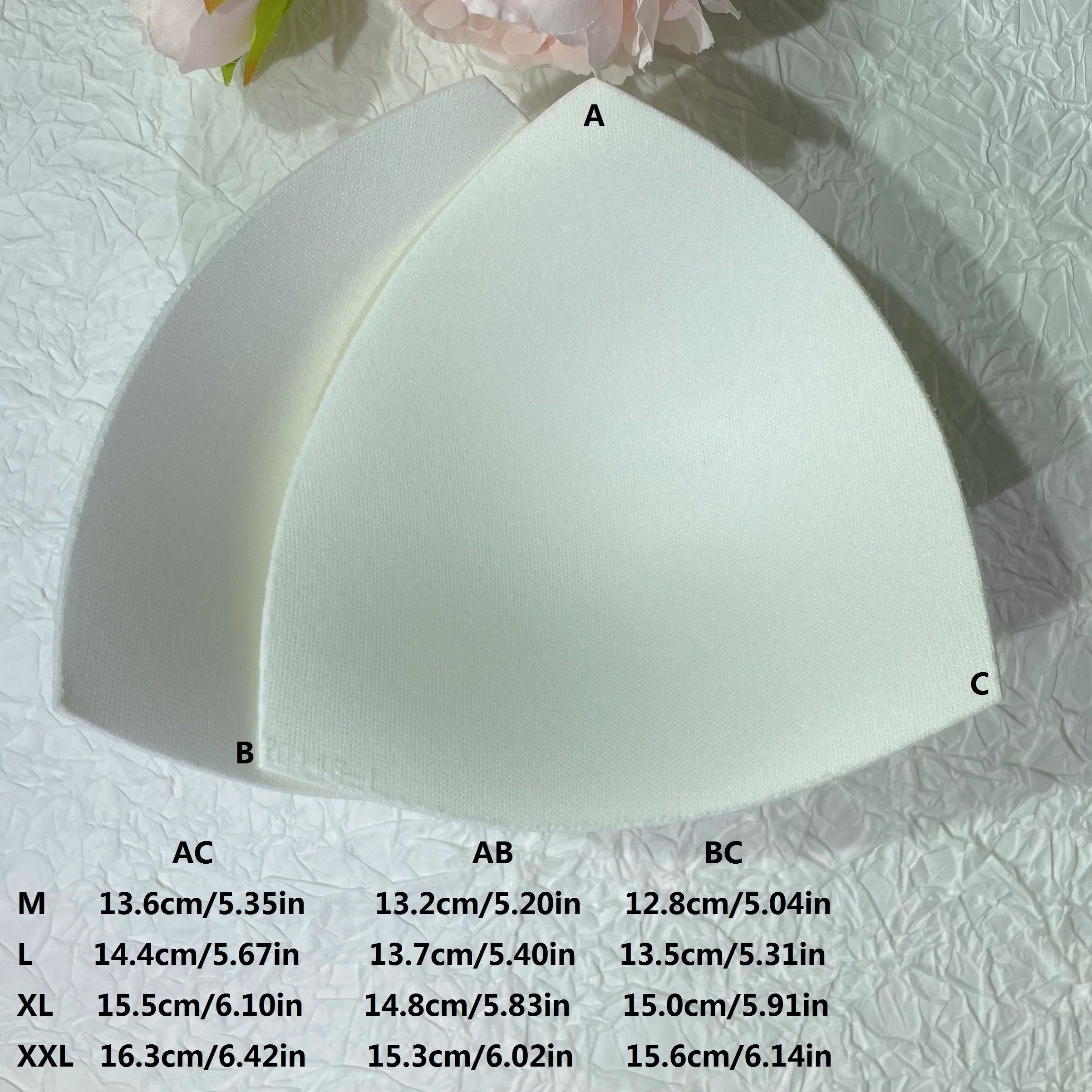 Sponge Bra Insert Pads Triangle Cups Chest Enhancer Women's Lingerie