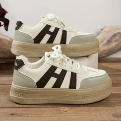 Chunky Mesh Block Sneakers Soft Bottom Shock Absorption