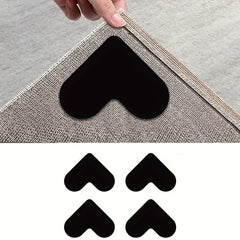 4pcs Anti Slip Carpet Sticker for Ceramic Tiles & Wooden Floor Areas