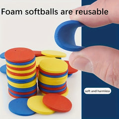 2pcs Soft Bullet Flying Disc Gun for Dual Player Battle Toy Gun Themed Party