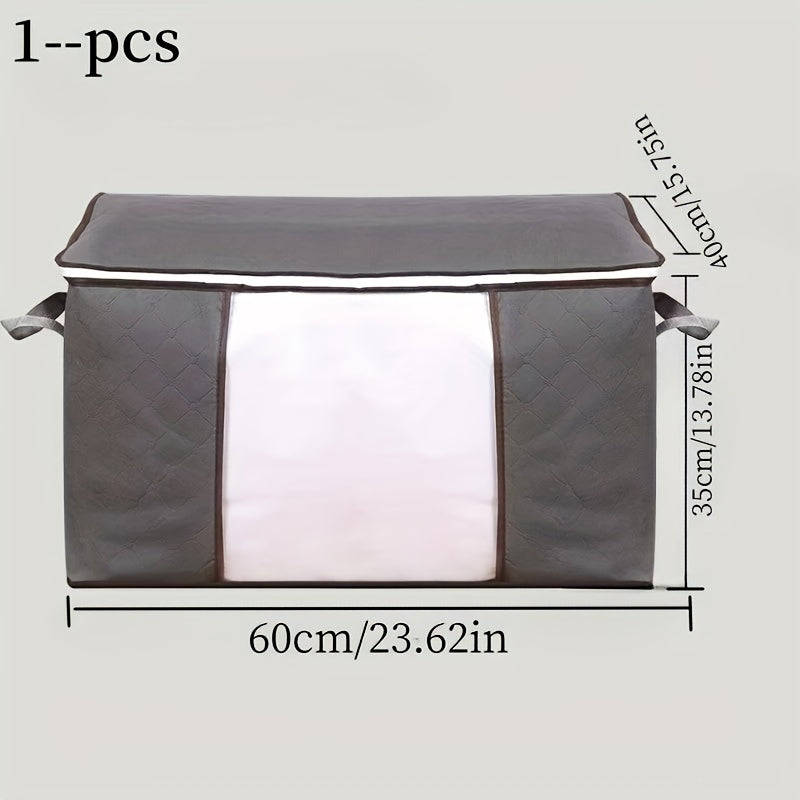 Folding Storage Box Non Woven Fabric Organizer for Clothes Blankets Books
