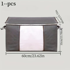 Folding Storage Box Non Woven Fabric Organizer for Clothes Blankets Books