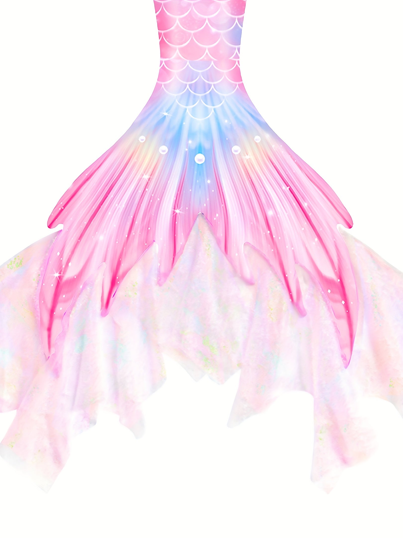 Girls Mermaid Tail Set with Accessories for Party