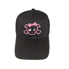 Gothic Skull Patch Baseball Cap Hip Hop Anime Cotton Dad Hats Adjustable
