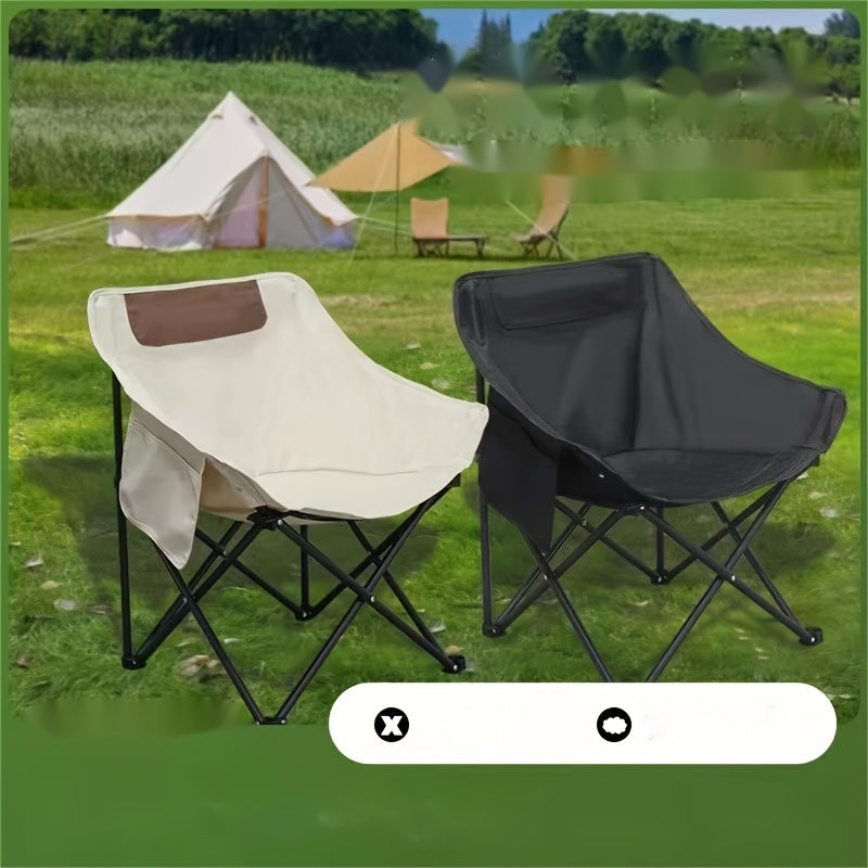 Portable Outdoor Folding Chair Camping Moon Chair