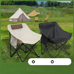 Portable Outdoor Folding Chair Camping Moon Chair