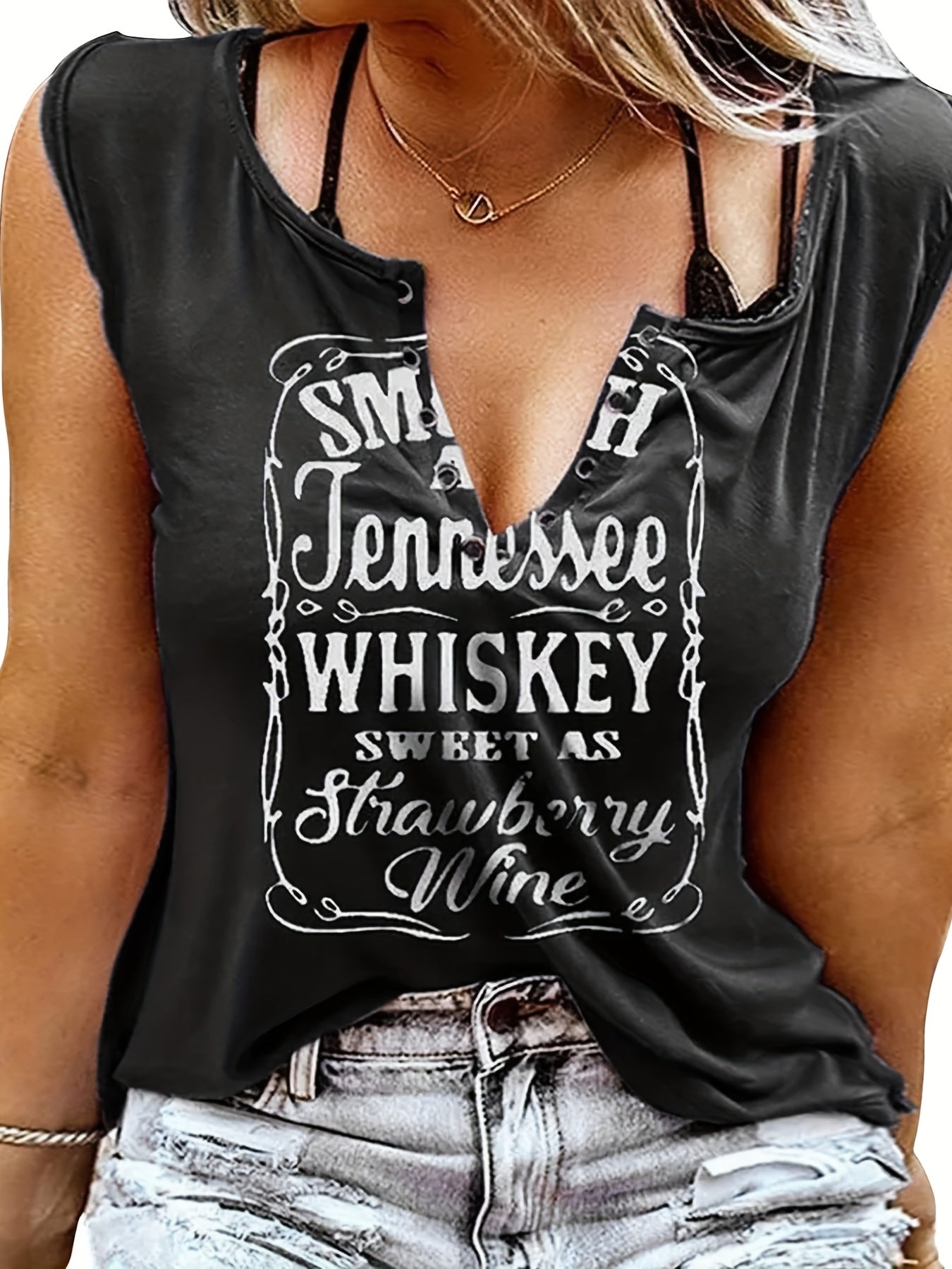 Punk T shirt Women's Plus Western Style Letter Print