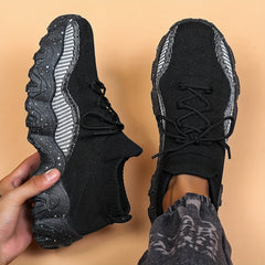 Breathable PLUS SIZE Men's Running Shoes Soft Sole Sneakers for Outdoor Jogging