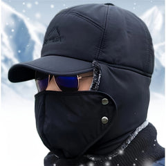Thickened Velvet Trapper Hat for Men and Women - Windproof Winter Ski Hat