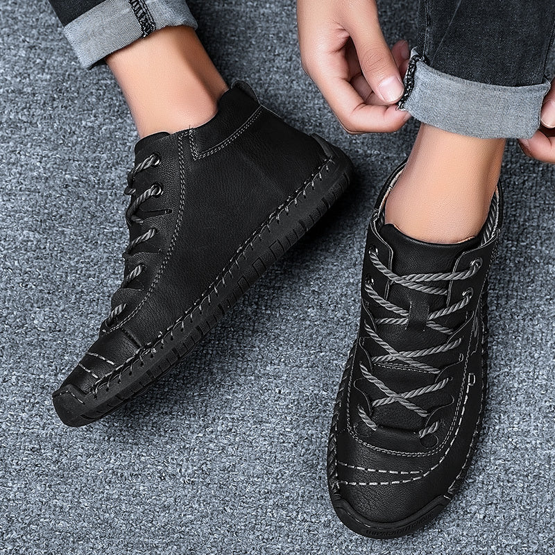 Men's Lace up Sneakers Casual Walking Shoes Comfortable
