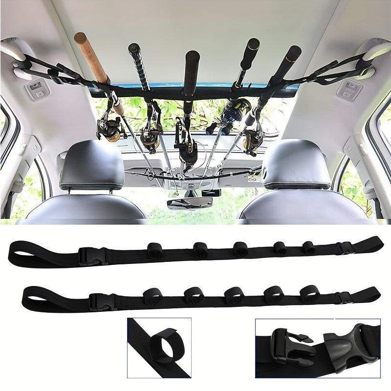 2pcs Car Fishing Rod Straps Car Organizer Car Road Holders In car Fixed