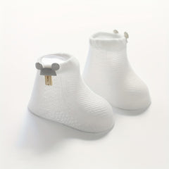 4 Pairs Baby Girls Cotton Mesh Breathable Socks for Summer