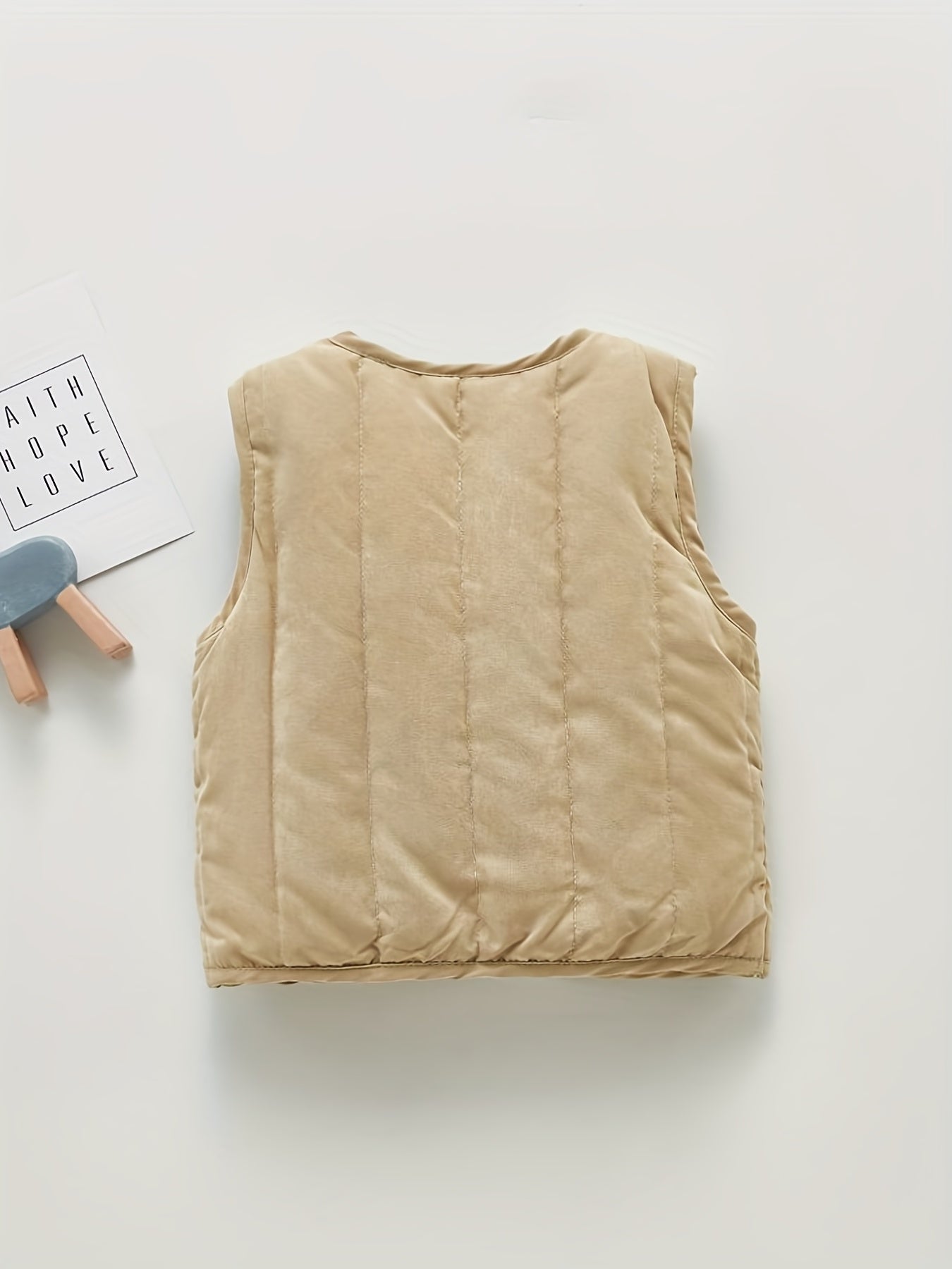 Baby Puffer Vest Jacket with Thermal Padding & Pockets