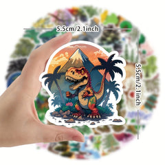 50pcs Cartoon Tree Stickers for Laptop Helmet Water Cup - Waterproof DIY